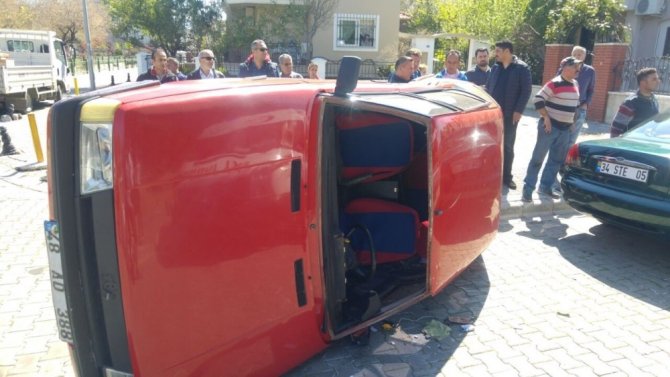 Marmaris’te trafik kazası; 1 yaralı