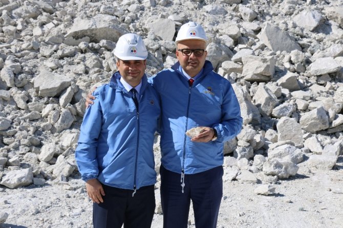 Eti Maden Genel Müdürü ve Yönetim Kurulu Başkanı Keleşer Kırka’da