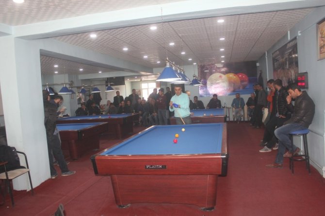 Ağrı’da bölgesel bilardo turnuvası düzenlendi