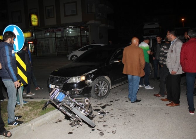 Antalya’da motosiklet kazası: 2 yaralı