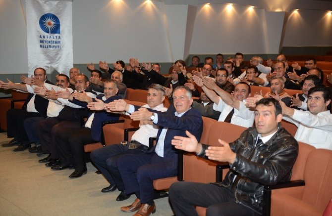 Antalya Ulaşım esnafına motivasyon ve iletişim eğitimi