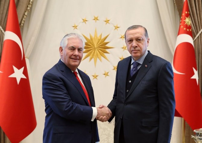 Cumhurbaşkanı Erdoğan, ABD Dışişleri Bakanını kabul etti