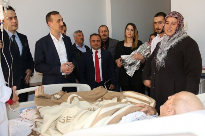Kaymakam Çiçekli’den hasta ziyareti