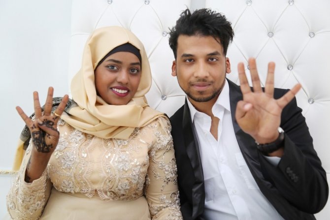 - Somalili çift mutluluğa ’Evet’ dedi