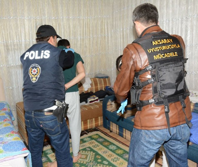 Aksaray’da helikopter destekli uyuşturucu operasyonu: 42 gözaltı