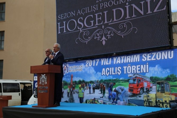 Erzincan Belediyesi yatırım sezonunu törenle açtı