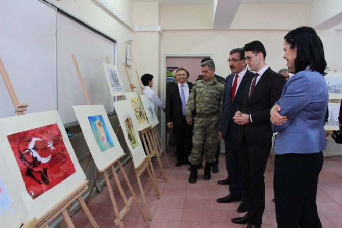 Çocuklardan, ’Vatan Sevgisi’ resim sergisi