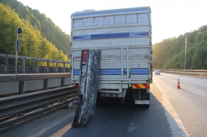 Bolu Dağı’nda trafik kazası: 1 yaralı