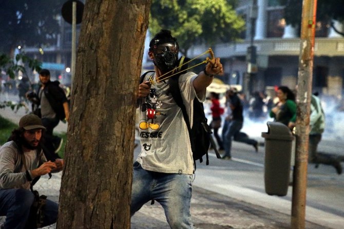 Brezilya’da genel grevde çatışmalar yaşandı