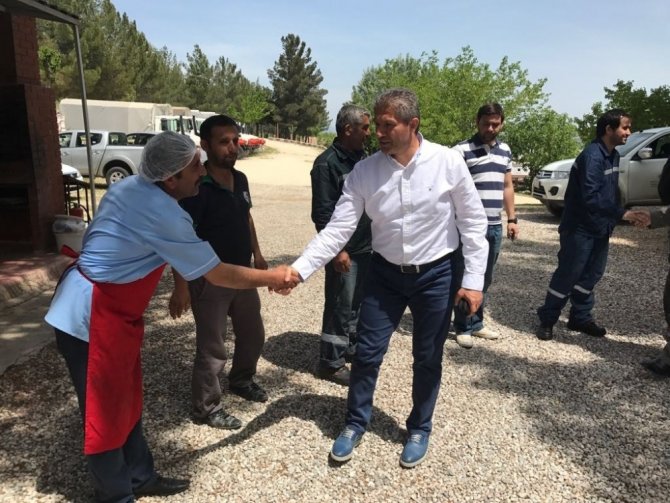 Genel Müdür Şişman üretim sahasını gezdi