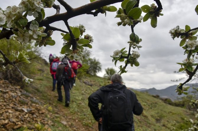 Gümüşhaneli dağcılardan tarih ve doğa içerikli yürüyüş