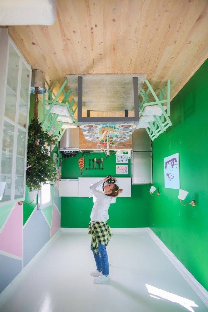 Başkent’teki bu evde her şey "Tepetaklak"