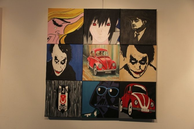 Toki Şehit Savaş Kubaş Anadolu Lisesinden mozaik sergisi