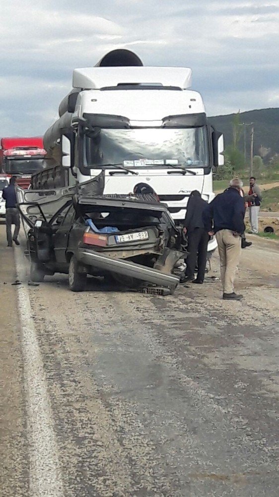 Gümüşhane’de trafik kazası: 1 ölü, 1 yaralı