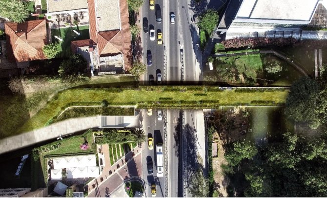 Taksim Gezi Parkı ile Maçka Demokrasi Parkı arasına ekolojik yaya köprüsü