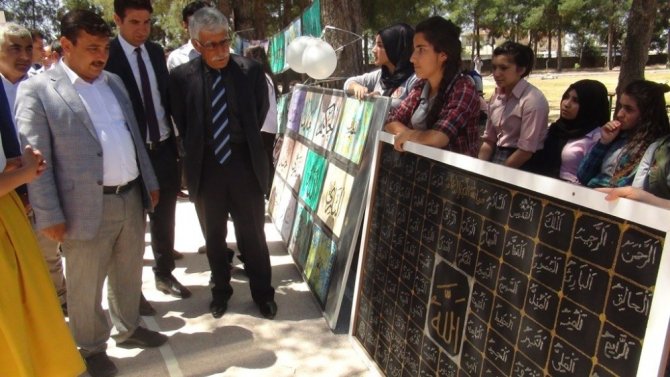Nusaybin Kız İmam Hatip Lisesinden resim sergisi