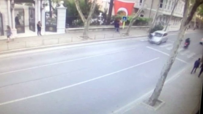 İstanbul’da feci kaza kamerada