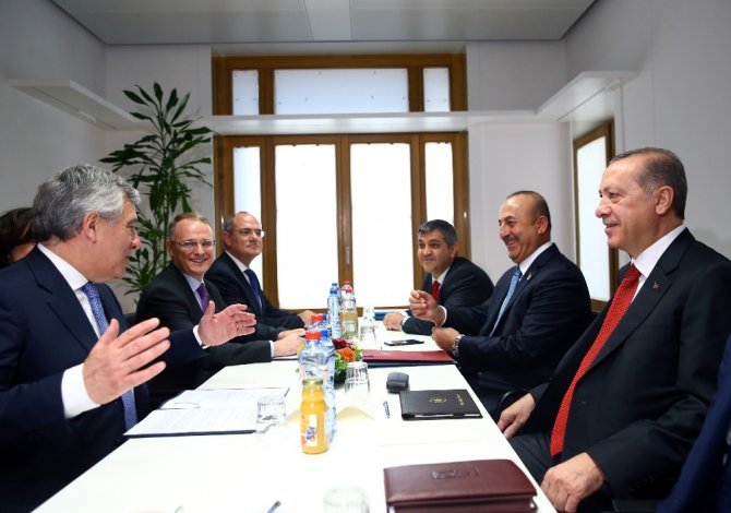 Cumhurbaşkanı Erdoğan, AP Başkanı Tajani’yi kabul etti