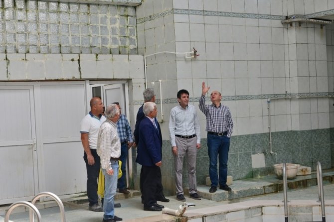 Belediye Başkanı Saraoğlu, Gediz Termal Tatil Köyü’ndeki çalışmaları inceledi