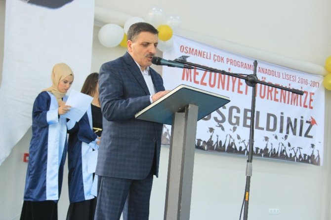 Osmaneli Çok Programlı Anadolu Lisesi mezuniyet töreni düzenledi