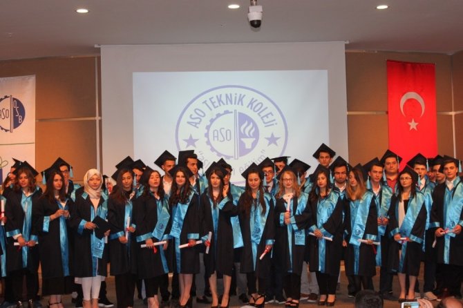 ASO Teknik Koleji’nde mezuniyet sevinci