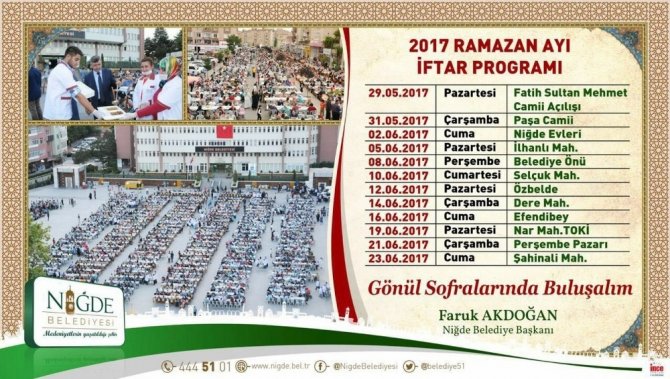 İlk iftar sofrası Fatih Sultan Mehmet Cami açılışıyla yapılacak