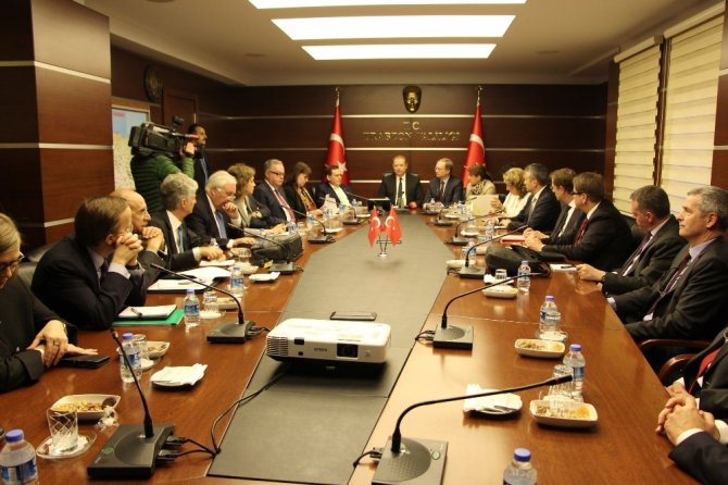 AB Delegasyonu Başkanı Berger ve beraberindeki 18 büyükelçi, Trabzon’da