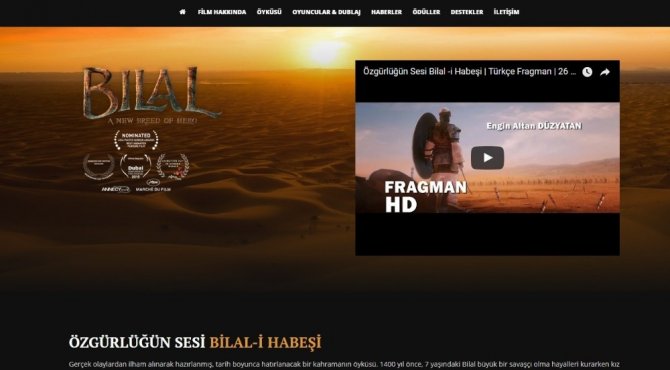 30 milyon dolarlık filmin web sitesi Balıkesir’den