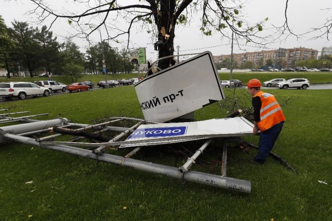 Moskova’da fırtına:13 ölü