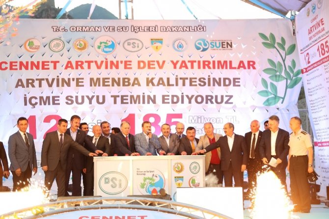 Bakan Eroğlu, Artvin’de 12 tesisin açılışı yaptı