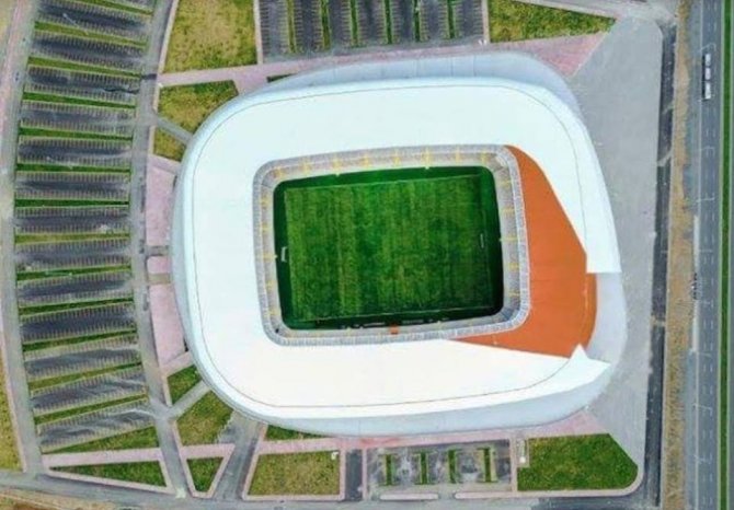 Malatya Stadyumu’nun havadan görünümü