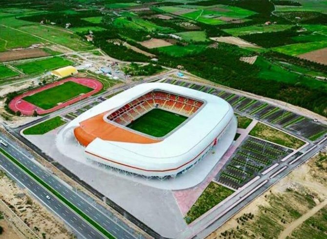 Malatya Stadyumu’nun havadan görünümü