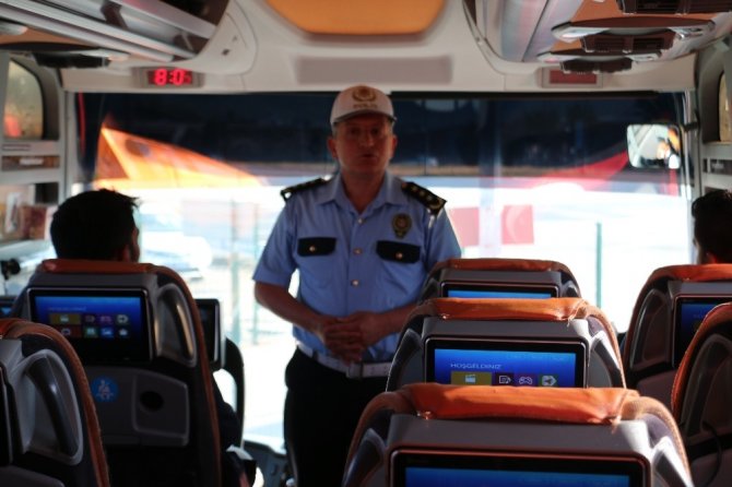Sivas’ta otobüslerde bayram denetimi