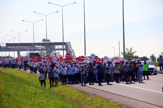 CHP Genel Kemal Kılıçdaroğlu Adalet yürüyüşünün 12. gününde