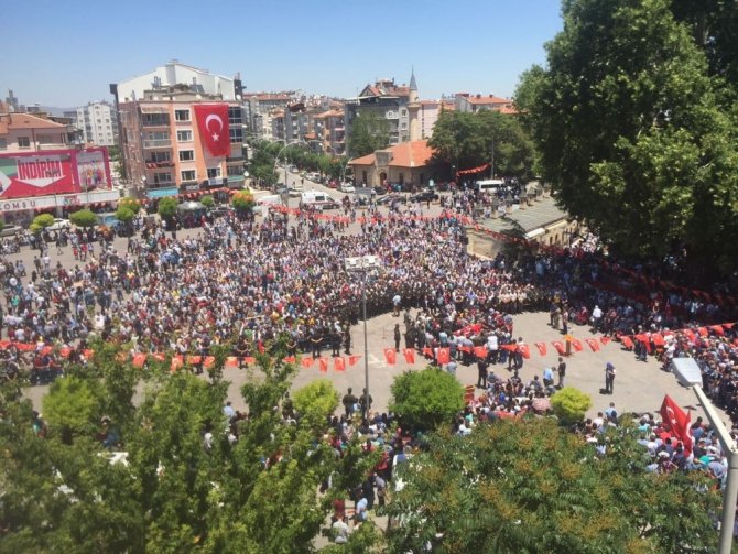 Piyade Er Oğuzhan Küçük, Karaman’da son yolculuğuna uğurlandı