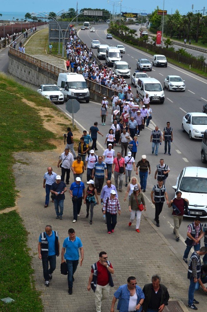 ’Herkes için Adalet” yürüyüşüne Doğu Karadeniz’den destek