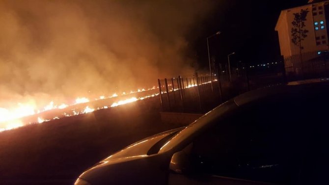 Viranşehir’de anız yangını