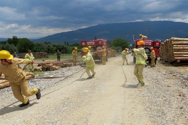 Nazilli’de yangın ekipleri 24 saat nöbette