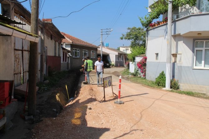 Biga’nın Çavuşköy Mahallesi de doğalgaza kavuştu