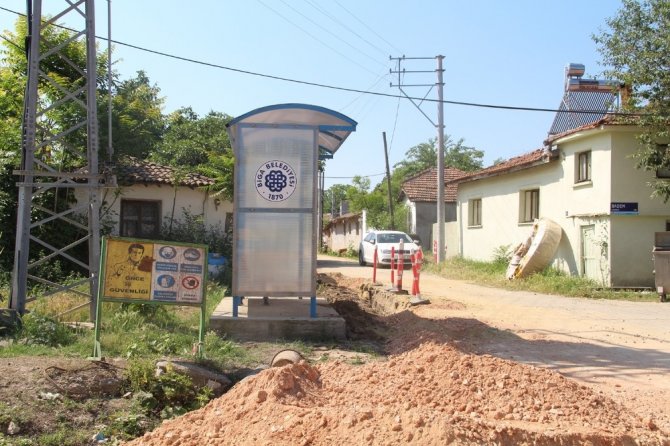 Biga’nın Çavuşköy Mahallesi de doğalgaza kavuştu