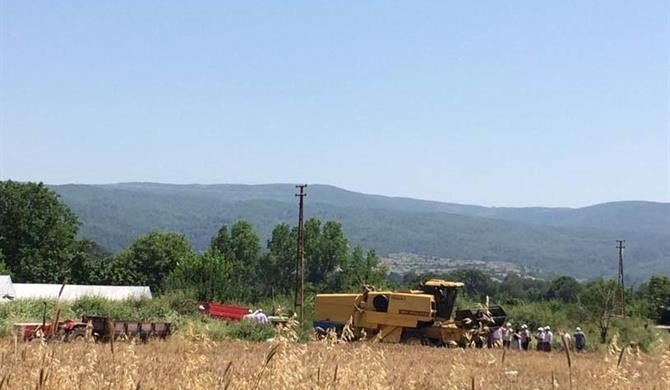 Çan Karakoca köyünde Arpa Tarla Günü yapıldı