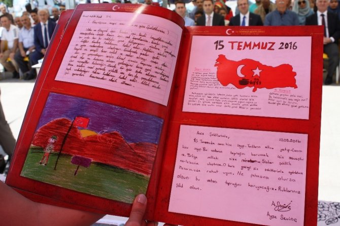 Tokat’ta öğrencilerden 15 Temmuz şehitlerine mektup