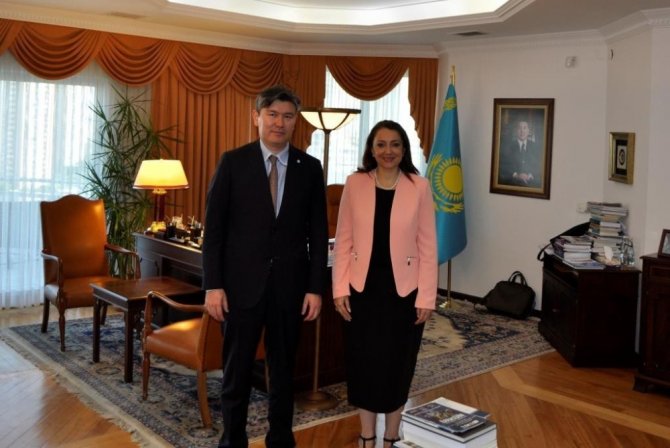 Patronların Başkanı Kazakistan Cumhuriyeti Ankara Büyükelçiliğinde