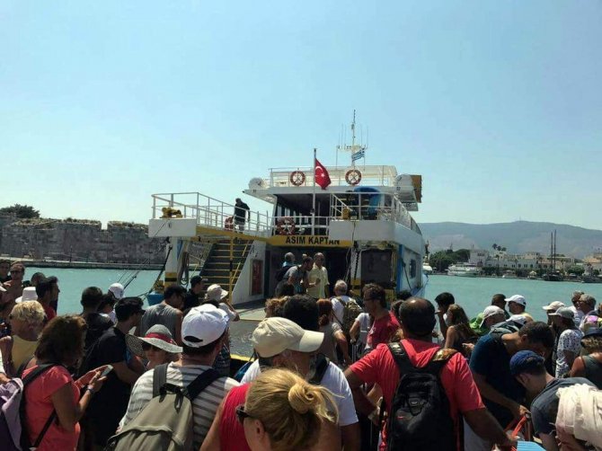 İstanköy Adası’ndan ilk Türk kafilesi Bodrum’a geldi