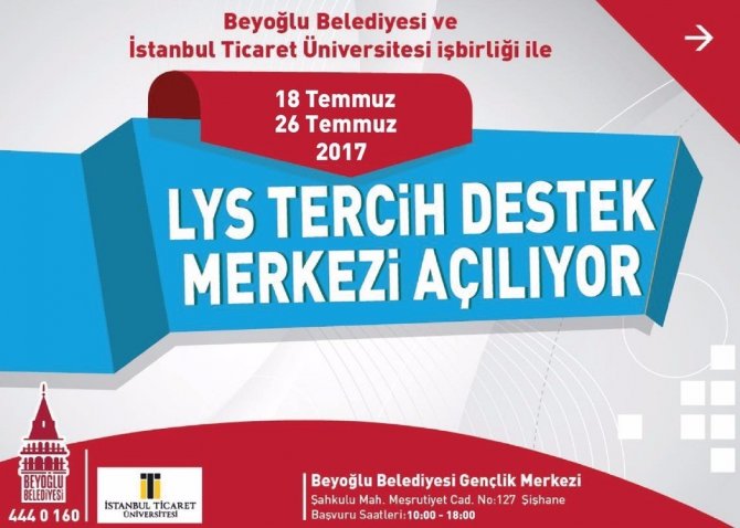 Beyoğlu Belediyesi’nden LYS tercihlerinde öğrencilere tam destek