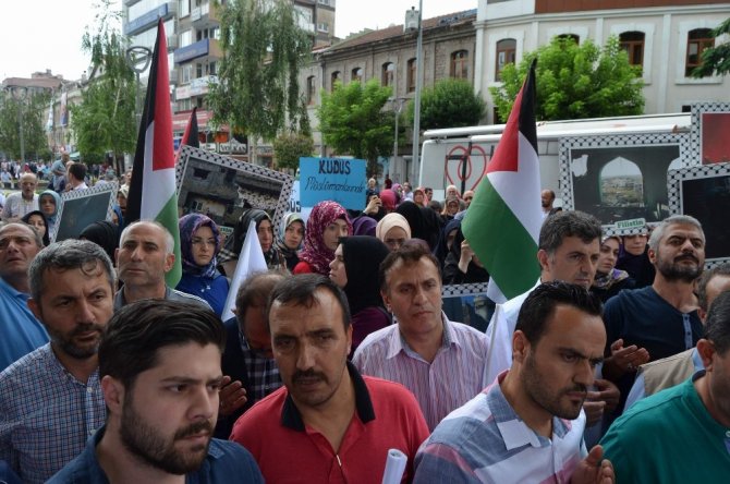 Trabzon’da İsrail protestosu