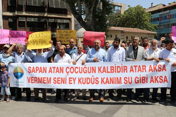 Gaziantep’te Mescid-i Aksa protestosu