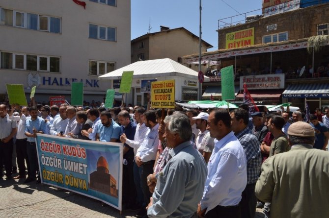 Mescid-i Aksa’nın ibadete kapatılmasına Bitlis’ten tepkiler