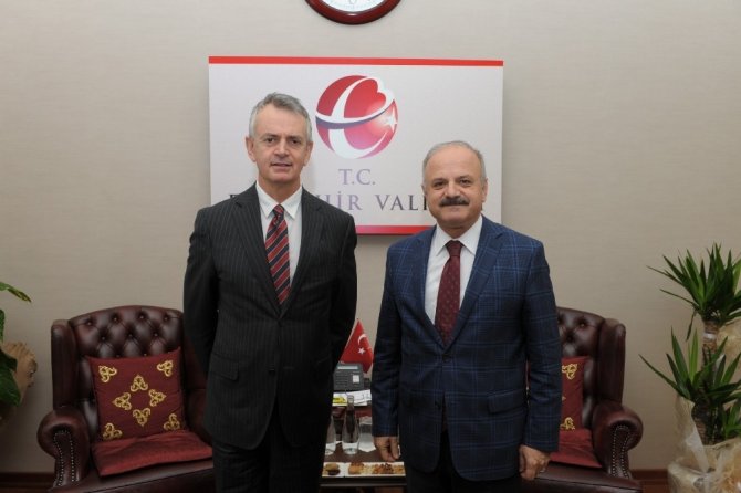 Kanada’nın Ankara Büyükelçisi Cooter, Vali Çakacak’ı makamında ziyaret etti