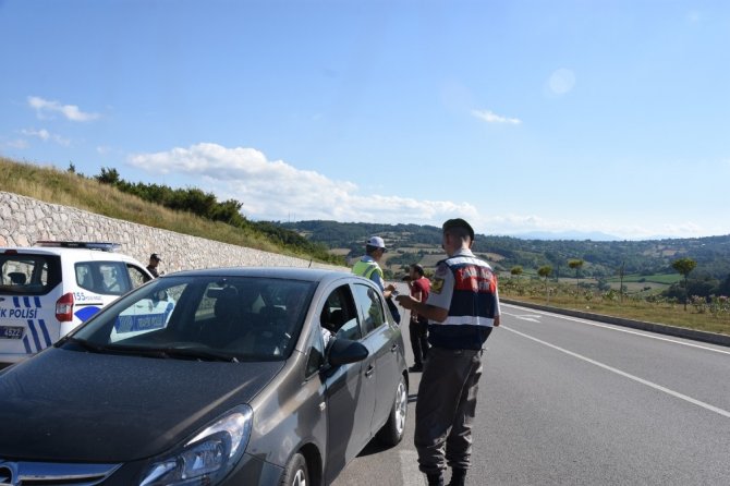 Sinop’ta trafik güvenliği uygulaması